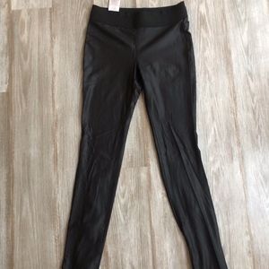 BCBGMaxazria Black Leather Leggings